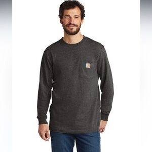 Carhart longsleeved logo pocket T-shirt - GRAY - size 4XL